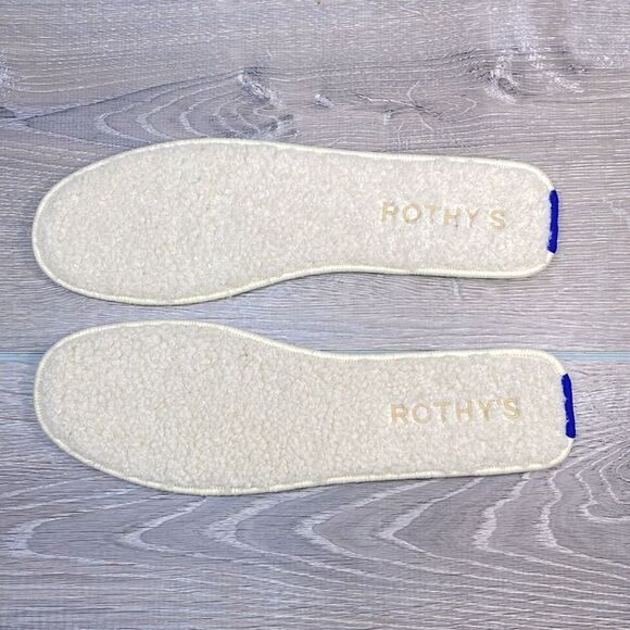 NWT Rothy’s “The Scuff” Arctic Blue Wool Blend Womens Sz 13 Slip On Mule Slipper - Picture 11 of 14